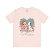 Cute Dog Lover Tee - "Love Is a Four-Legged Word"