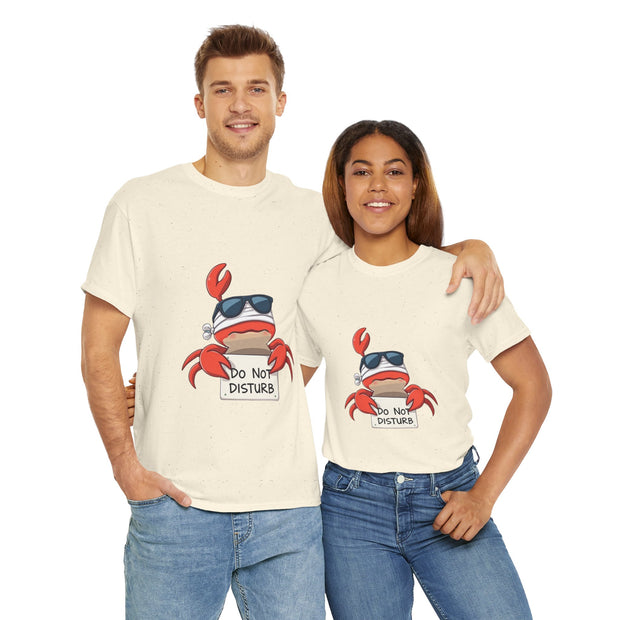 Playful Crab Graphic Tee, Relaxed Summer T-Shirt, Gift for Beach Lovers, Funny Casual Wear, Unique Gift Idea, Summer Vibes Shirt