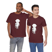 Cute Pet Lover Tee, Cat and Child Design, Gift for Animal Lovers, Casual Wear, Birthday Gift, Fun Graphic Tee