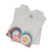 Pet Lover Tee - Heart Leash Unisex Jersey