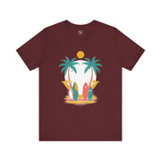 Tropical Surf Tee, Beach Vibes Shirt, Summer Fun Top, Surfing Apparel, Vacation T-Shirt
