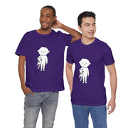 Cute Pet Lover Tee, Cat and Child Design, Gift for Animal Lovers, Casual Wear, Birthday Gift, Fun Graphic Tee