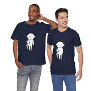 Cute Pet Lover Tee, Cat and Child Design, Gift for Animal Lovers, Casual Wear, Birthday Gift, Fun Graphic Tee