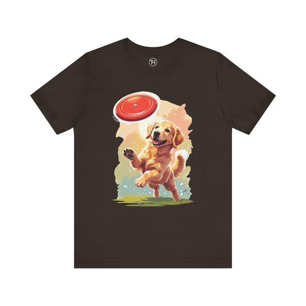 Golden Retriever Frisbee Tee