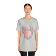 Animal Lover Heart Paw Print Tee