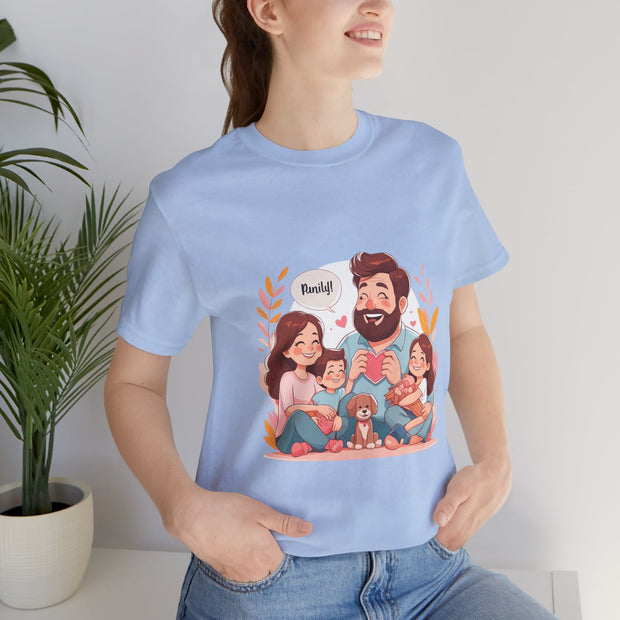 Family Love Unisex Jersey Tee - Father's Day and Mother's Day Gift Shirt