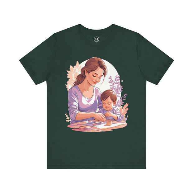 Mom & Child Art Tee
