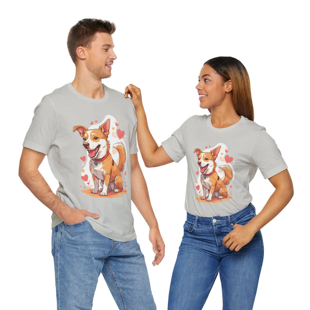 Cute Dog Love Unisex Tee