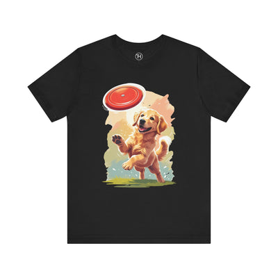 Golden Retriever Frisbee Tee - Hover View