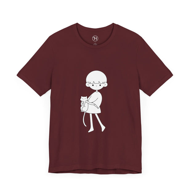 Cat Lover Unisex Jersey Tee - Cute Pet Graphic Shirt, Gift for Cat Owners, Cozy Casual Wear, Animal Lover Apparel, Birthday Gift