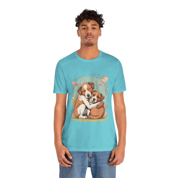 Cute Dog Love Short Sleeve Tee