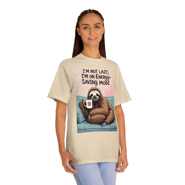 Funny Sloth Unisex Classic Tee, Perfect for Relaxation, Gift for Friends, Casual Wear, Lazy Day Humor, Comfy Everyday Shirt