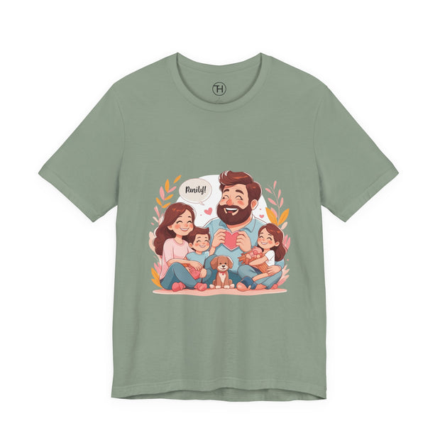 Family Love Unisex Jersey Tee - Father's Day and Mother's Day Gift Shirt