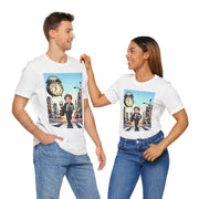 City Commute Unisex Tee, Stylish Graphic Tee, Casual Wear, Gift for Him/Her, Coffee Lover Shirt