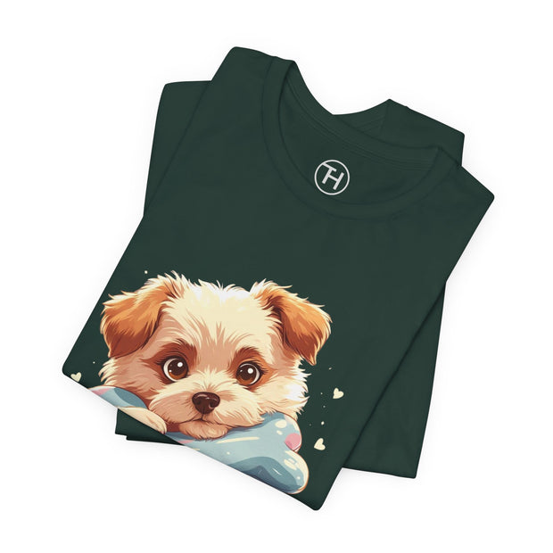 Adorable Puppy Graphic Tee | Unisex Short Sleeve T-Shirt