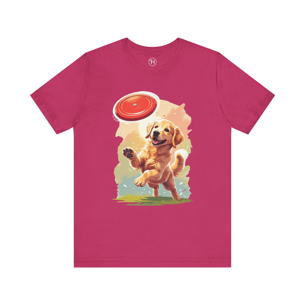 Golden Retriever Frisbee Tee