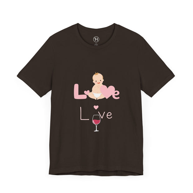 Cute Baby Love Tee for Parents, Baby Shower Gift, Mother's Day Gift, Graphic Tee, Love Theme T-Shirt, Unisex Casual Wear