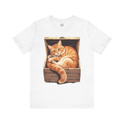 Whimsical Cat Graphic Tee for Cat Lovers