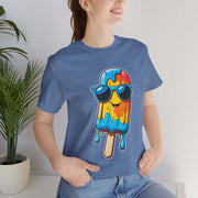 Cool Popsicle Graphic Tee, Summer T-Shirt, Unisex Jersey Tee, Fun Ice Cream Shirt, Gift for Ice Cream Lovers, Cute Casual Wear