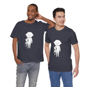 Cute Pet Lover Tee, Cat and Child Design, Gift for Animal Lovers, Casual Wear, Birthday Gift, Fun Graphic Tee