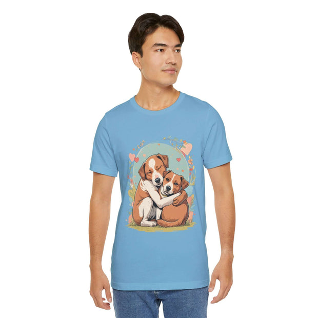 Cute Dog Love Short Sleeve Tee