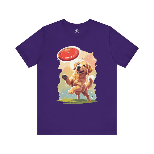 Golden Retriever Frisbee Tee