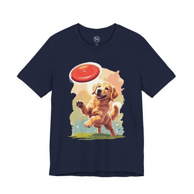 Golden Retriever Frisbee Tee