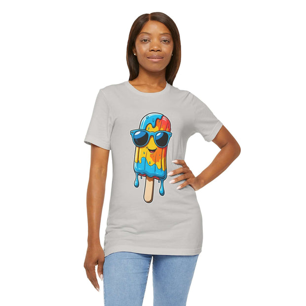 Cool Popsicle Graphic Tee, Summer T-Shirt, Unisex Jersey Tee, Fun Ice Cream Shirt, Gift for Ice Cream Lovers, Cute Casual Wear