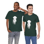 Cute Pet Lover Tee, Cat and Child Design, Gift for Animal Lovers, Casual Wear, Birthday Gift, Fun Graphic Tee