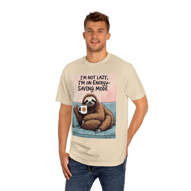 Funny Sloth Unisex Classic Tee, Perfect for Relaxation, Gift for Friends, Casual Wear, Lazy Day Humor, Comfy Everyday Shirt