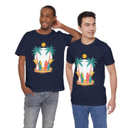 Tropical Surf Tee, Beach Vibes Shirt, Summer Fun Top, Surfing Apparel, Vacation T-Shirt