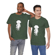 Cute Pet Lover Tee, Cat and Child Design, Gift for Animal Lovers, Casual Wear, Birthday Gift, Fun Graphic Tee