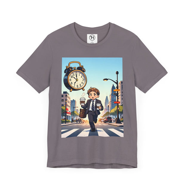 City Commute Unisex Tee, Stylish Graphic Tee, Casual Wear, Gift for Him/Her, Coffee Lover Shirt