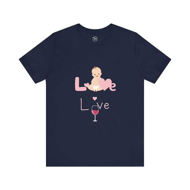 Cute Baby Love Tee for Parents, Baby Shower Gift, Mother's Day Gift, Graphic Tee, Love Theme T-Shirt, Unisex Casual Wear