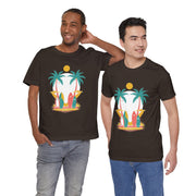Tropical Surf Tee, Beach Vibes Shirt, Summer Fun Top, Surfing Apparel, Vacation T-Shirt