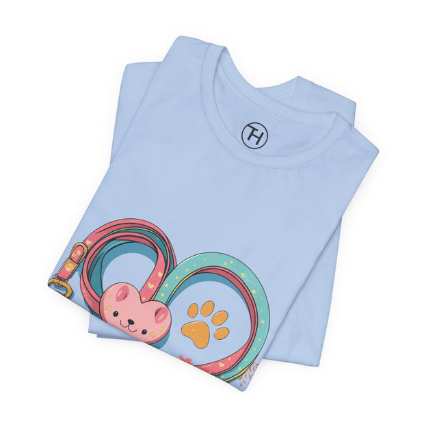 Pet Lover Tee - Heart Leash Unisex Jersey