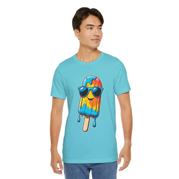 Cool Popsicle Graphic Tee, Summer T-Shirt, Unisex Jersey Tee, Fun Ice Cream Shirt, Gift for Ice Cream Lovers, Cute Casual Wear