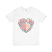 Animal Lover Heart Paw Print Tee