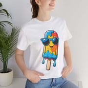 Cool Popsicle Graphic Tee, Summer T-Shirt, Unisex Jersey Tee, Fun Ice Cream Shirt, Gift for Ice Cream Lovers, Cute Casual Wear