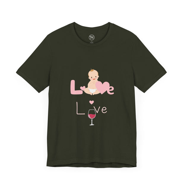 Cute Baby Love Tee for Parents, Baby Shower Gift, Mother's Day Gift, Graphic Tee, Love Theme T-Shirt, Unisex Casual Wear