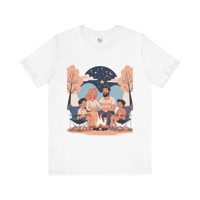 Cozy Family Campfire Tee – Perfect for Camping Trips
