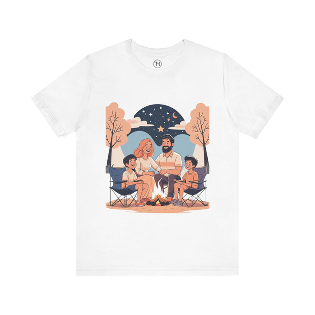 Cozy Family Campfire Tee – Perfect for Camping Trips