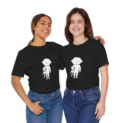 Cute Pet Lover Tee, Cat and Child Design, Gift for Animal Lovers, Casual Wear, Birthday Gift, Fun Graphic Tee