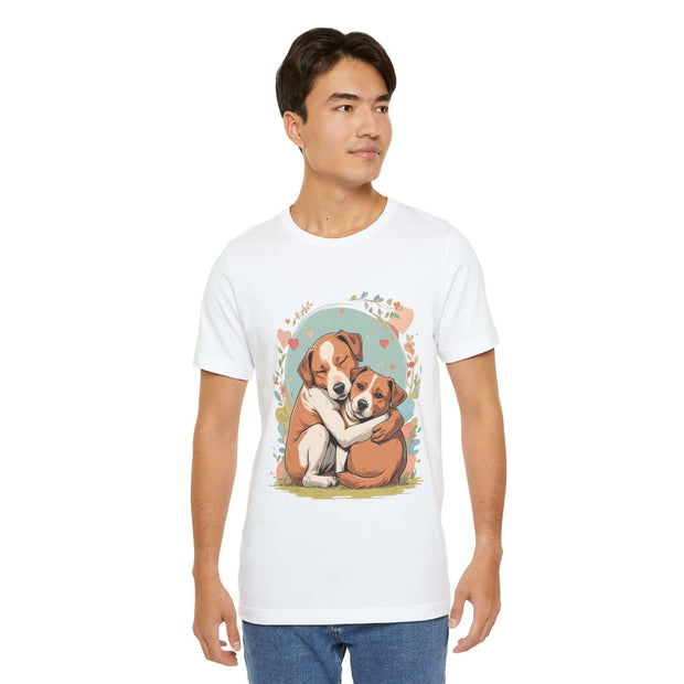Cute Dog Love Short Sleeve Tee
