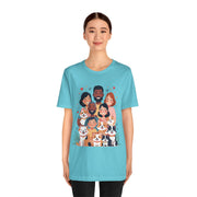 Family Portrait Tee with Dogs