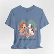 Cute Dog Lover Tee - "Love Is a Four-Legged Word"