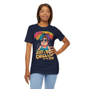 Just a Bum Chillin' in the Sun Unisex Tee, Summer Vibe T-Shirt, Beachwear, Funny Tee, Gift for Him/Her