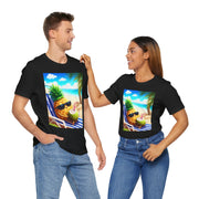 Tropical Drink Tee - Pineapple and Coconut Design, Summer Shirt, Beach Vibes, Vacation Apparel, Gift for Foodies, Unisex Style
