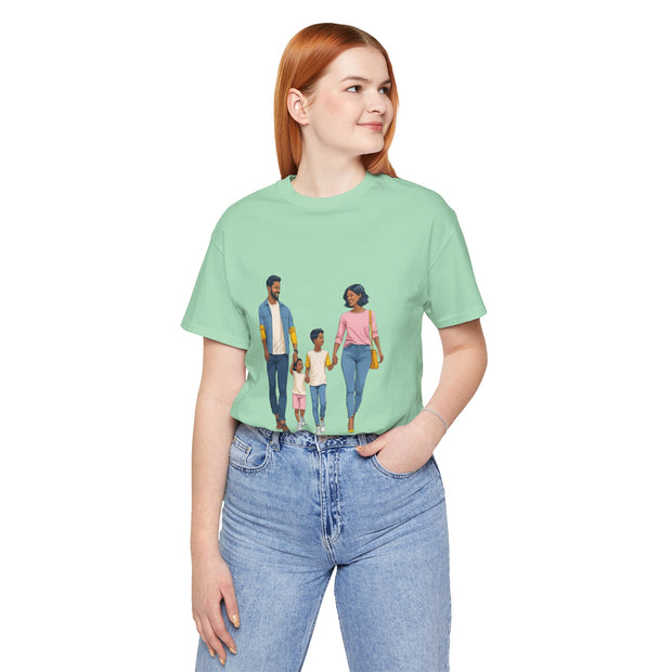Family Walk Unisex Tee - Casual Summer Shirt for Parents