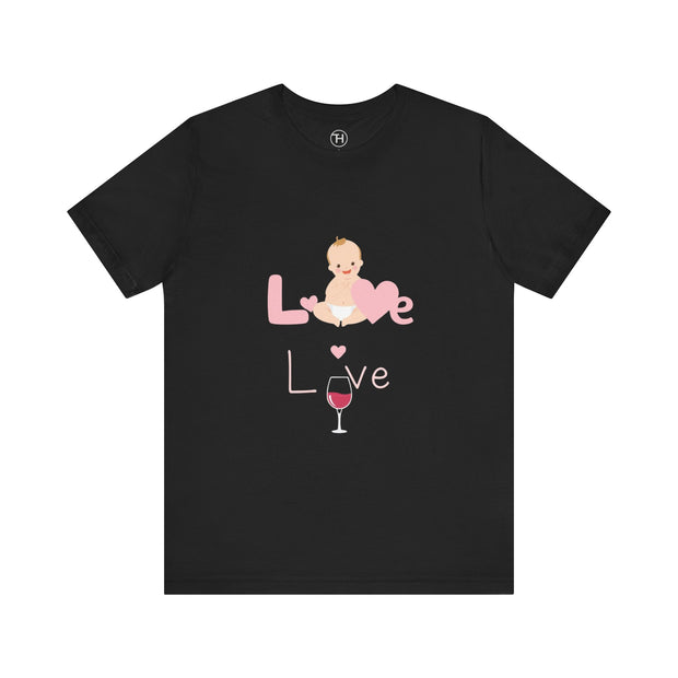 Cute Baby Love Tee for Parents, Baby Shower Gift, Mother's Day Gift, Graphic Tee, Love Theme T-Shirt, Unisex Casual Wear